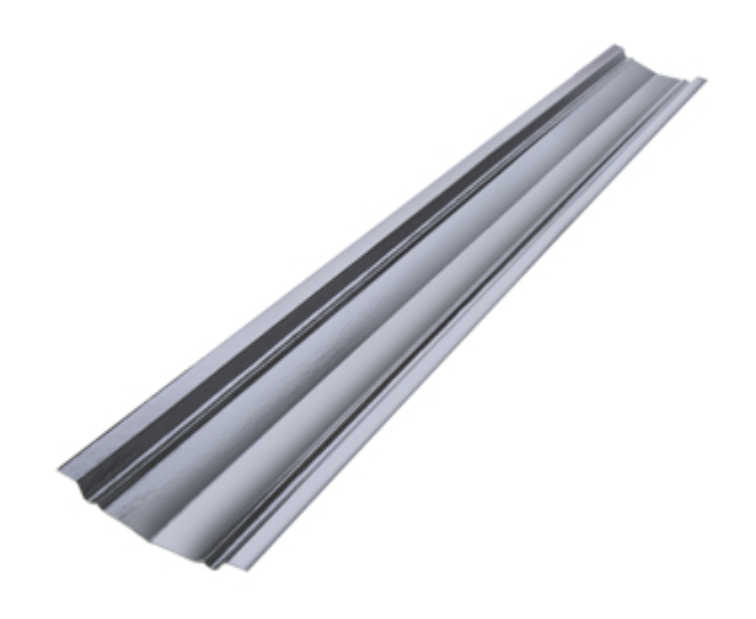Valley gutter installed on roof intersection channeling rainwater made from galvanized steel for efficient drainage and leak prevention