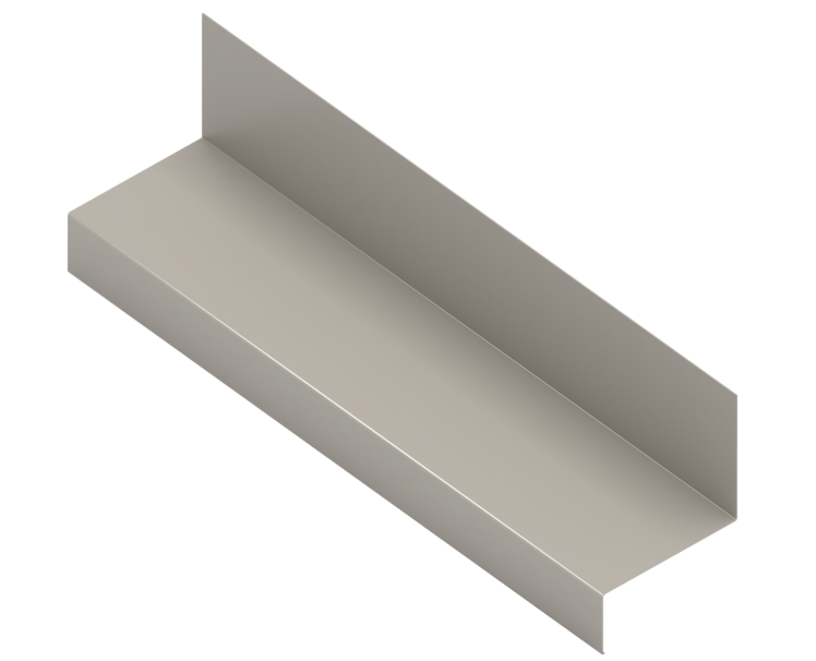 Wall flashing installed between wall and roof joint made from metal to prevent water leaks and protect building structure