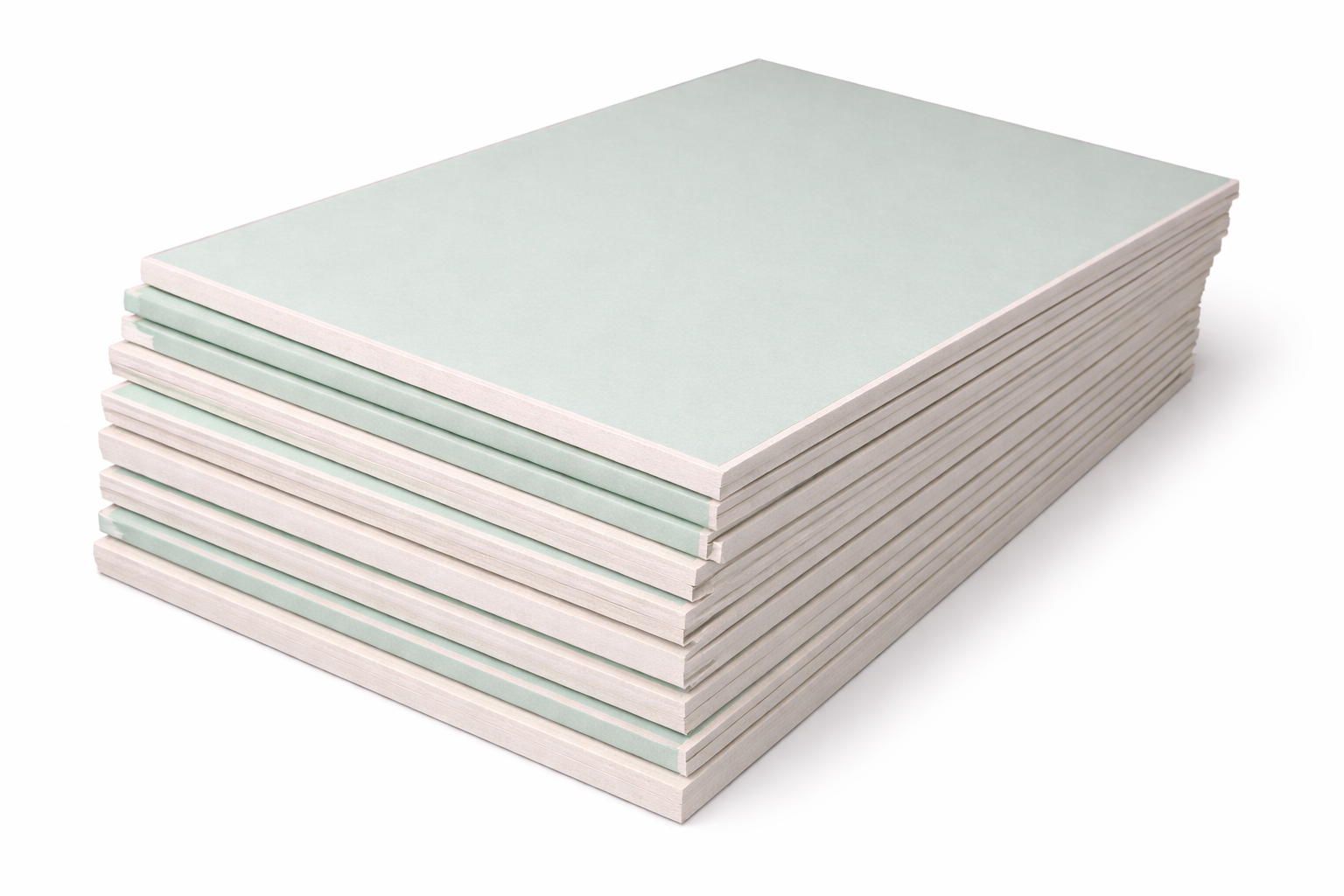PVC laminated gypsum ceiling boards with decorative finish used for moisture-resistant ceilings in offices and residential interiors